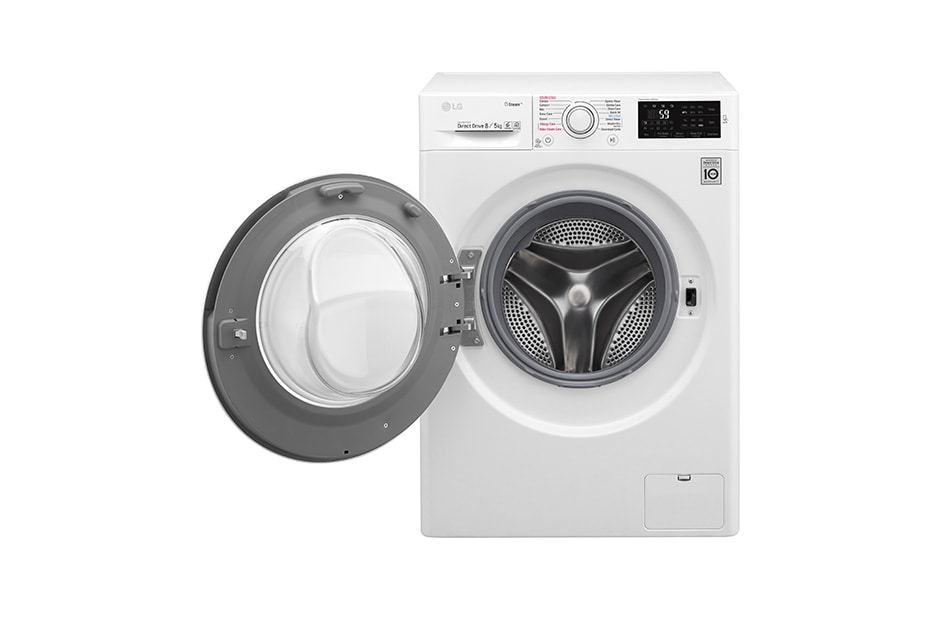 LG ال‌جی، ماشین لباسشویی 8 کیلوگرمی، مجهز به خشک کن، ™TrueSteam، نقره‌ای, WM-865CS, thumbnail 9